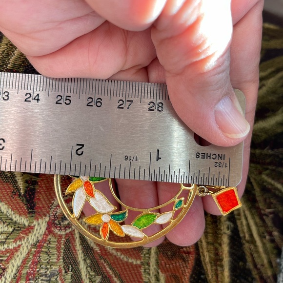 Vintage Park Lane clip earrings, 1960s MCM - Picture 9 of 10